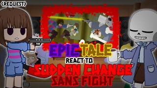 EPICTALE REACT TO SUDDEN CHANGE SANS FIGHT REQUEST [upl. by Catharina]