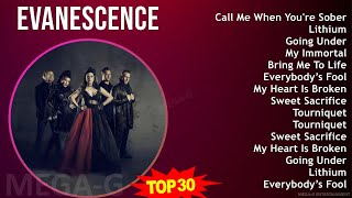 Evanescence 2024 MIX Favorite Songs  Call Me When Youre Sober Lithium Going Under My Immortal [upl. by Rexford263]