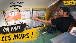 Faire des MURS sous rampants  Rénovation  SDC 23 [upl. by Eycats]