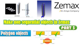 Make nonsquential objects in Zemax  opticstudio POB files Part 3 [upl. by Lankton]