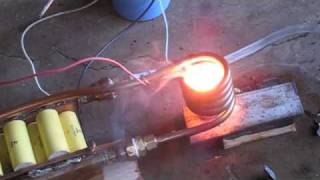 3 kilowatt Induction heater melting zinc aluminum metal [upl. by Rramel]