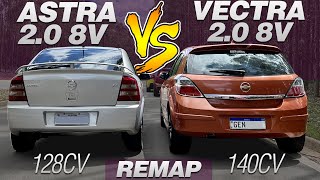 ASTRA 20 8V 128CV REMAP VS VECTRA GTX 20 8V 140CV REMAP PESO OU POTÊNCIA [upl. by Thier]