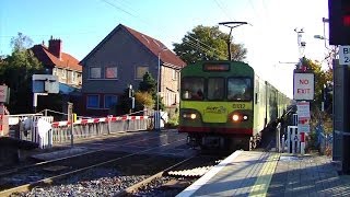 Sandymount Level Crossing  IE 8100 Class Dart Train [upl. by Lladnar]