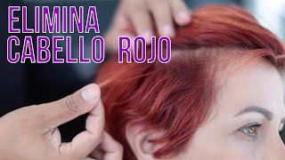 Tutorial Como eliminar tinte rojo del cabello maltratado  Omar Kuri [upl. by Ahnavas]