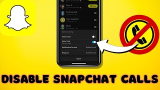 How to Disable Snapchat Calls [upl. by Htebasile101]