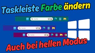 Farbe der Taskleiste in Windows 11 ändern  Auch im hellen Modus WindowsPower [upl. by Ailemak454]