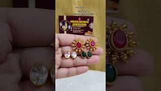 Most viraled video👆Beautiful 3 in 1 gold stud earrings designs only 8 grams studs viralvideo gold [upl. by Clarinda738]