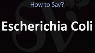 How to Pronounce Escherichia Coli CORRECTLY [upl. by Enaffit]