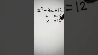 Factorising quadratics with negative coefficient of x shorts [upl. by Beaufert706]