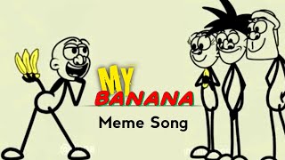 My Banana Song Remix  4K Meme  Rico Animation x Music Zone  Best Funny Song  Banana Song 2023 [upl. by Aliwt]