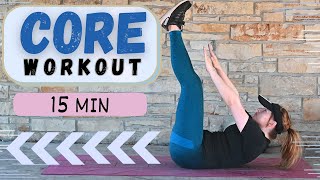 15 MIN CORE WORKOUT  at Home Workout No Equipment [upl. by Winny150]