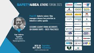 SAFETY4SEA Athens 2023 Capt Andreas Togantzis Alpha Bulkers Shipmanagement Lessons learned [upl. by Rutherfurd274]