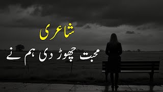 Muhabbat chor di hum ne  Adnans Poetry  Urdu Poetry [upl. by Airottiv]