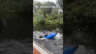 when you have to keep the summer focus in winter weather 🥺 📹 markkearneykayak [upl. by Garfinkel]