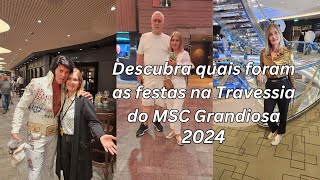 MSC Grandiosa 2024  Festas durante a travessia Brasil Europa [upl. by Mark]