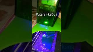 Potong akrilik 2mm 2x jalan Laser modul cnc 3018pro shorts [upl. by Darton777]