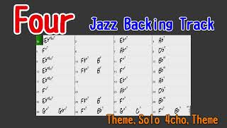 FOUR  Miles Davis BPM200 Jazz Backing Track [upl. by Arrahs]