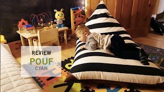 Review  Pouf adultes et enfants  Cyan [upl. by Ecyt]