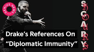 Drakes quotDiplomatic Immunityquot References Explained  Genius News [upl. by Ern]