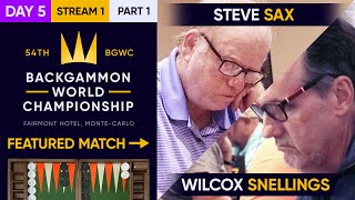 54th Backgammon World Championship  Day 5  Stream 1  Part 1  High Roller Final amp WC Main [upl. by Eidnac]