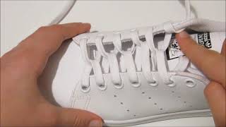 °TUTO° 1 façon de lacer ses chaussures Stan Smith de façon originale👟✨🎥 [upl. by Giffer]