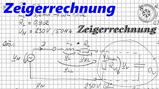 Zeigerrechnung  Komplexe Wechselstromrechnung 24  Zeigerdiagramm für ohmsche Netzlast [upl. by Anima]