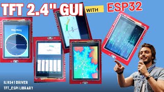 Amazing Example GUI TFT 2 4 ILI9431 ESP32 esp32 display ili9431 touchscreen arduino [upl. by Shuman]