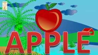 Learn kids A for apple B for ball C for Cap [upl. by Nwahs609]