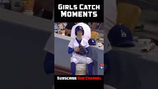 MLB Girls Catch Moments in Baseball baseball MLB Beisbol [upl. by Uyr590]