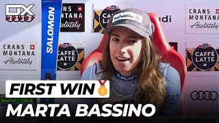 Alpine Ski FIRST WIN for Marta Bassino at Crans Montana  Downhill  2024 🇮🇹 [upl. by Munshi]