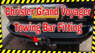 How To Fit A Tow Bar To A Chrysler Grand Voyager  2005 stow n go [upl. by Sigfried675]