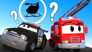 Car Patrol  Where is Hector   Car City  Police Cars and fire Trucks for kids [upl. by Anhoj850]