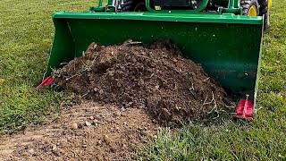 Excess Soil Removal HACK  No DIGGING Into Sod Overseeding Trenches [upl. by Haramat]