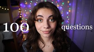 ASMR  100 Questions For My 100th Video [upl. by Anyer161]