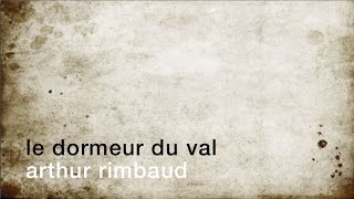 La minute de poésie  Le dormeur du val Arthur Rimbaud [upl. by Coulter]