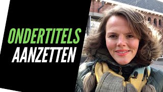 Ondertitels aanzetten om video automatisch met ondertiteling te bekijken [upl. by Nirok307]