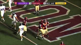 Game Recap  Harvard Football vs Holy Cross [upl. by Annawaj857]