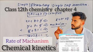 Class 12th chemical kinetics lecture 6 simple l elementary single set reaction [upl. by Laetitia]