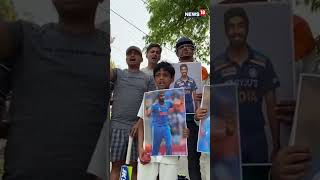 Cricket Fans Cheer For Team India Ahead Of Their T20 World Cup Match Against Pakistan Today 🏏  N18S [upl. by Ahcim]