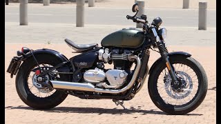 Triumph Bonneville Bobber Review in Johannesburg [upl. by Yednil]