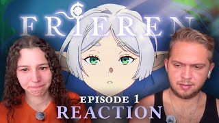 This anime is so beautiful FRIEREN Episode 1  OPED  REACTION  The Journeys End [upl. by Aneroc]