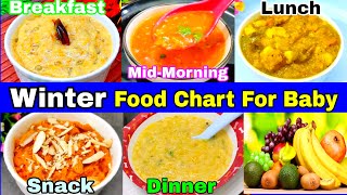 Winter Food Chart For Baby 14 Years  Baby Food Recipes For 14 Years  Healthy Food Bites [upl. by Nnahs430]