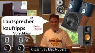 Regallautsprecher HiFi Lautsprecherkauftipps und Empfehlung Mittelklasse Lautsprecher Kaufempfehlung [upl. by Roland816]