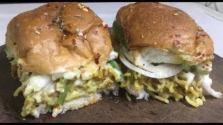 Noodle Cheese Sliders  Tasty noodle pavbhaji sliders  Dish n Desserts [upl. by Leak]