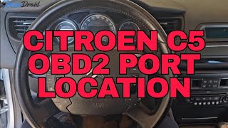 Citroen C5 2009 OBD2 Diagnostic Port Location 🚗👨‍🔧 [upl. by Genevra]