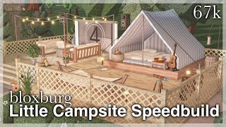 Bloxburg  Little Campsite Speedbuild [upl. by Siekram58]