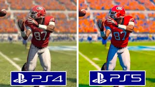 EA Sports College Football 25 PS4 vs PS5 Graphics Comparison [upl. by Drake]