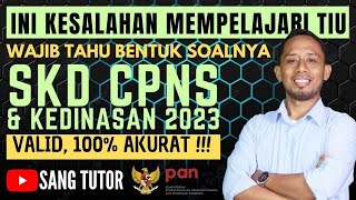 NILAI TIU RENDAH  INI PENYEBABNYA  SKD CPNS amp KEDINASAN 2023 [upl. by Marquardt474]