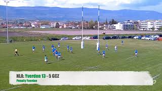 NLA Yverdon 1st XV vs GCZ Away  April 30th 2022 [upl. by Ackerman]