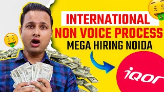 IQOR Hiring International Voice Process  Fresher Can Apply  Bpo Jobs In Noida sector 63  Jobs [upl. by Akierdna]